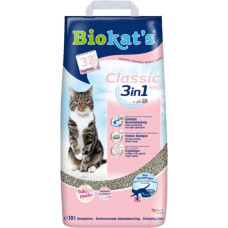 Smiltis kaķu tualetēm : Gimborn Biokats Classic fresh 3in1 with baby powder 10kg