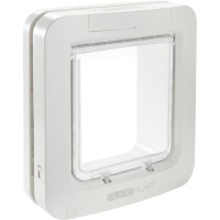 Ieliekamās durtiņas ar mikročipu dzīvniekiem - Trixie SureFlap 4-way flap w. microchip ident., 26.2 × 28.1 cm