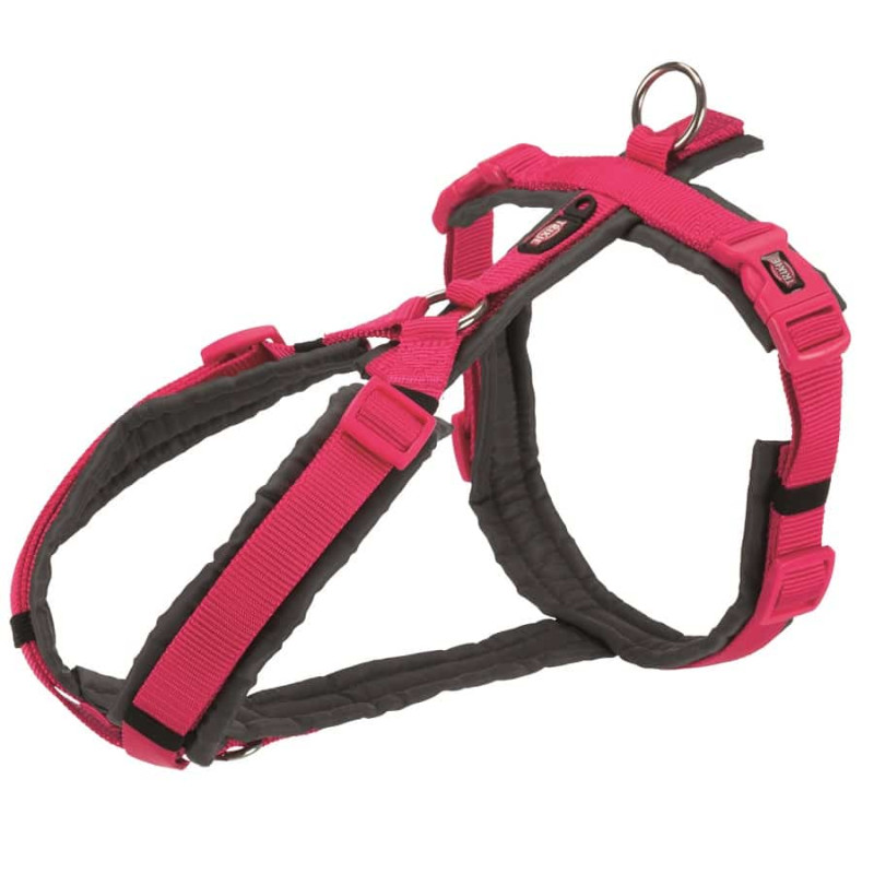 Krūšu siksna : Trixie Premium trekking harness, S: 36–44 cm/15 mm, fuchsia/graphite