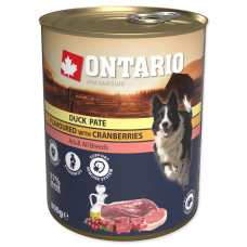 Konservi suņiem - Ontario Dog Duck Pate with Cranberries 800 gr