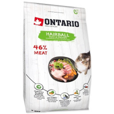 Sausā barība kaķiem - Ontario Cat Hairball 2 kg