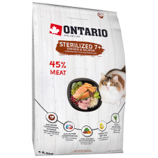 Sausā barība kaķiem - Ontario Cat Sterilised 7+, 6.5 kg