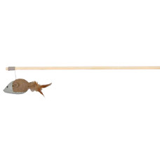 Rotaļlieta kaķiem - Trixie Playing rod mouse with feathers, 50 cm