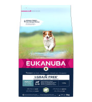 Sausa barība suņiem - Eukanuba Adult Small and Medium Grain Free Lamb, 3 kg