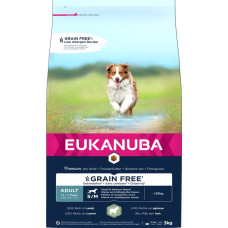 EUK DOG ADULT SMMED GRAIN FREE LAMB&RICE 3KG