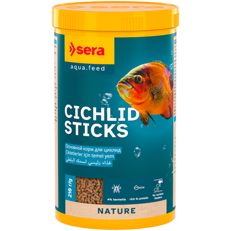 Barība zivīm - Sera Cichlid Sticks 1.000 ml (210g)
