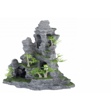Dekors akvārijem : Trixie Rock formation with plants, 31 cm