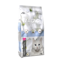 Smiltis kaķu tualetēm - Magic Litter Bentonite Ultra White, 5 l