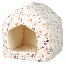 Guļvieta dzīvniekiem : Trixie Lingo cuddly cave, 40 × 45 × 40 cm, white/beige