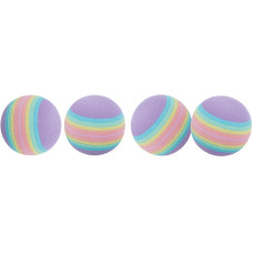 Rotaļlieta kaķiem : Trixie Set of Rainbow Balls 4gab, 3.5cm