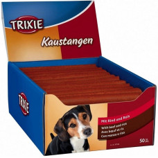 Gardums suņiem : Trixie Chewing sticks with beef, 65 g. * 50 gab.