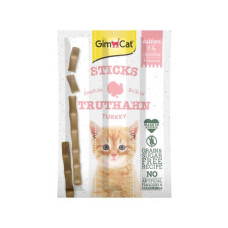 Bezgraudu papildbarība kaķēniem : Gimcat Kitten Stick Turkey and Calcium 3gab.3g.
