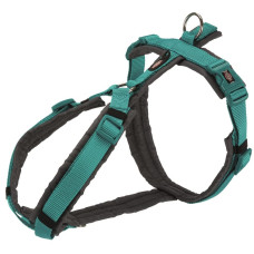Krūšu siksna suņiem : Trixie Premium trekking harness, S–M: 44–53 cm/20 mm, ocean/graphite