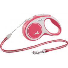 Inerces pavada suņiem: Trixie Flexi New COMFORT, cord leash, S: 5 m, red, up to 12kg