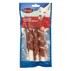 Gardums suņiem : Trixie Denta Fun Marbled Beef Chewing Rolls, 17 cm, 3gab/140 g