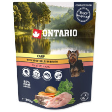 Konservi suņiem : Ontario Dog Carp with vegetables in broth, 300g