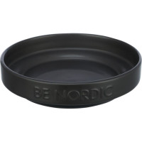 Bļoda dzīvniekiem, keramika - Trixie BE NORDIC bowl, flat, ceramic/rubber ring, 0.3 l/ø 16 cm