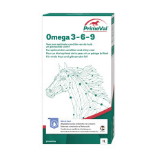 Zirgu piedevas : PrimeVal Omega 3-6-9 1000ML