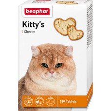 Vitamīnizēta papildbarība - Beaphar KITTY'S Cheese, 180tab.