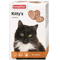 Vitamīni kaķiem - Beaphar KITTY'S + Protein (Fish), 180tab.